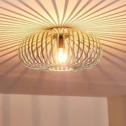 Plafonnier Oravi Gris, Argente, 1 Lumiere