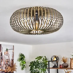 Plafonnier Oravi Vieux Laiton, 1 Lumiere
