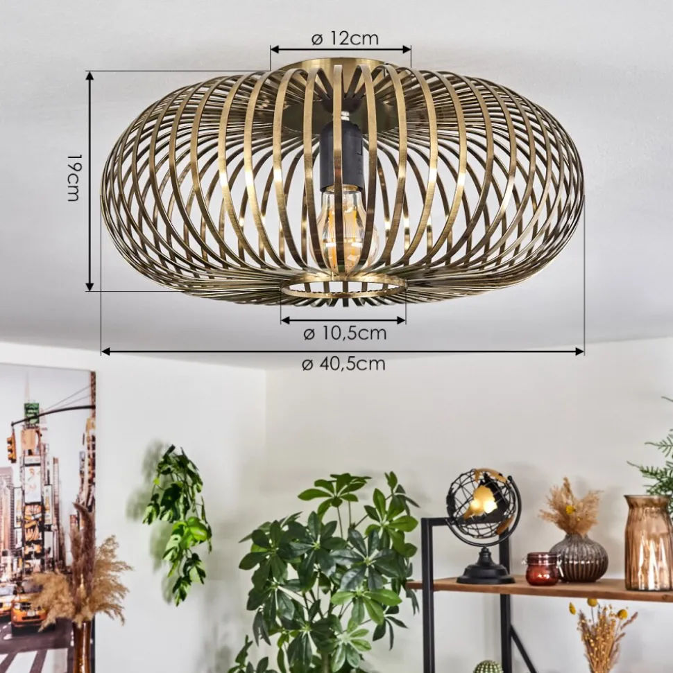 Plafonnier Oravi Vieux Laiton, 1 Lumiere