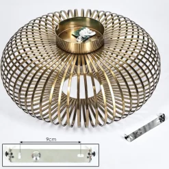 Plafonnier Oravi Vieux Laiton, 1 Lumiere