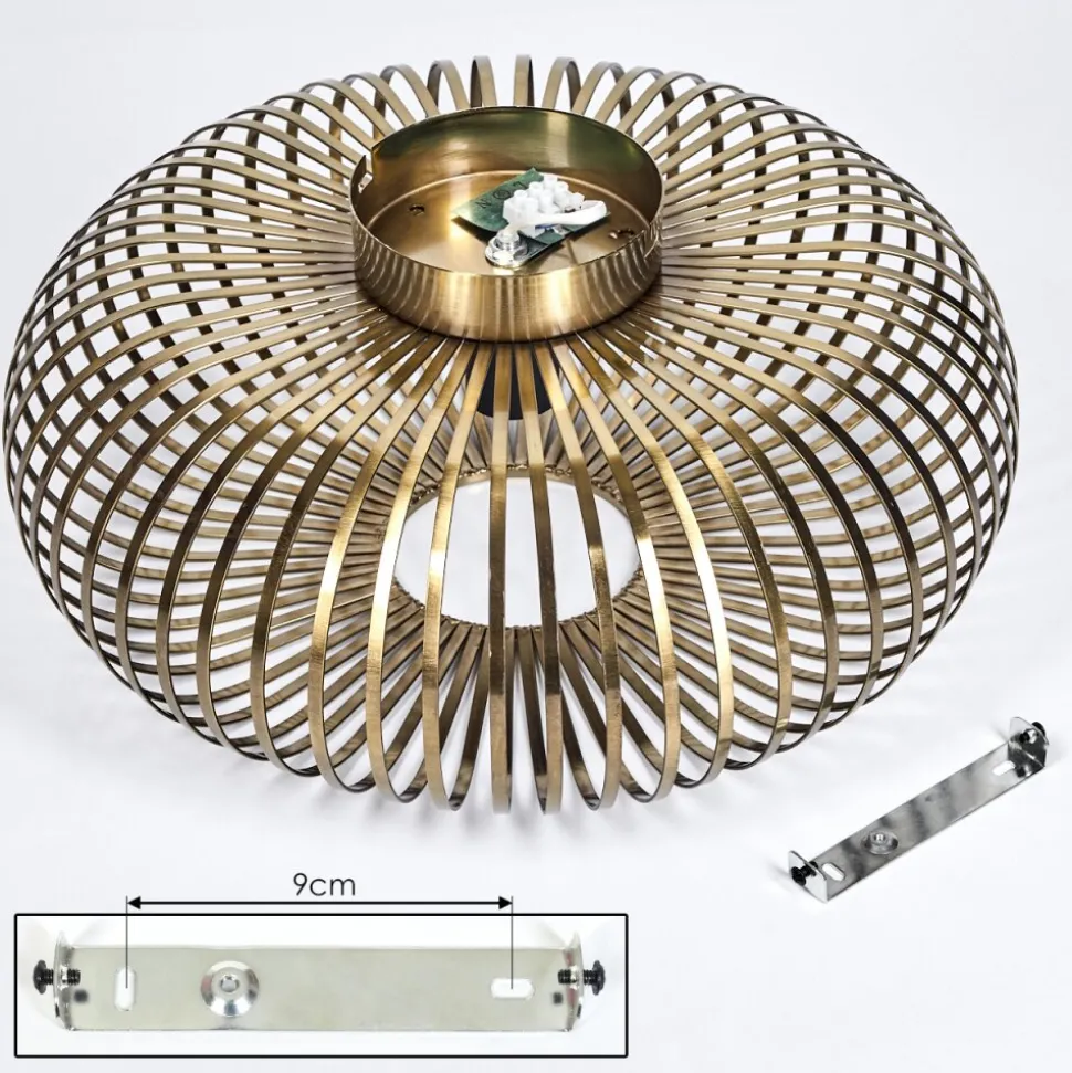 Plafonnier Oravi Vieux Laiton, 1 Lumiere
