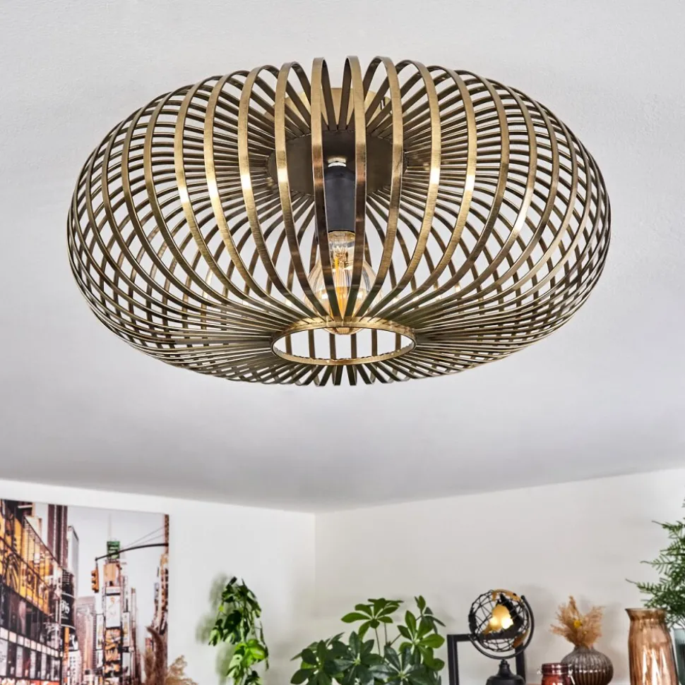 Plafonnier Oravi Vieux Laiton, 1 Lumiere
