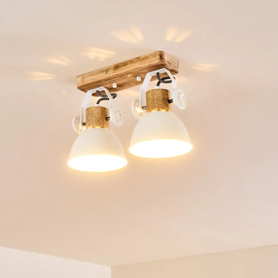Plafonnier Orny Blanc, 2 Lumieres