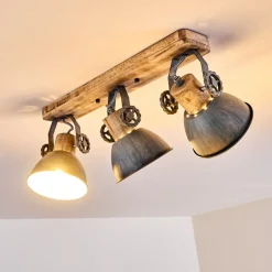 Plafonnier Orny Bois Clair, 3 Lumieres