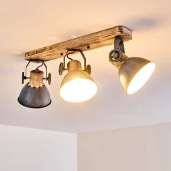Plafonnier Orny Bois Clair, 3 Lumieres
