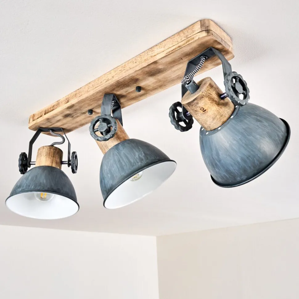 Plafonnier Orny Bois Clair, 3 Lumieres