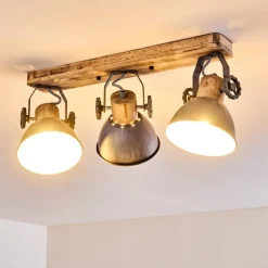 Plafonnier Orny Bois Clair, 3 Lumieres
