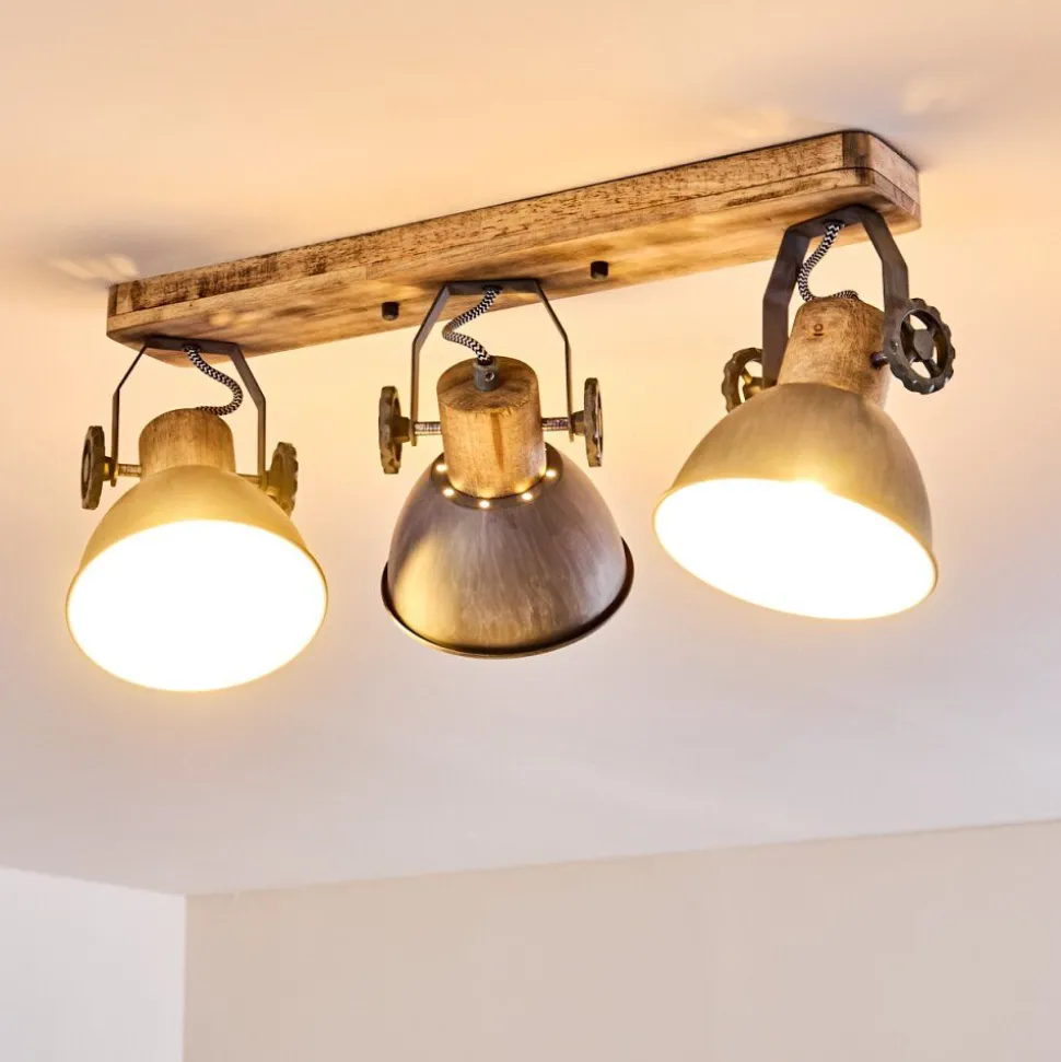 Plafonnier Orny Bois Clair, 3 Lumieres