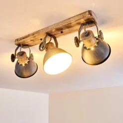 Plafonnier Orny Bois Clair, 3 Lumieres
