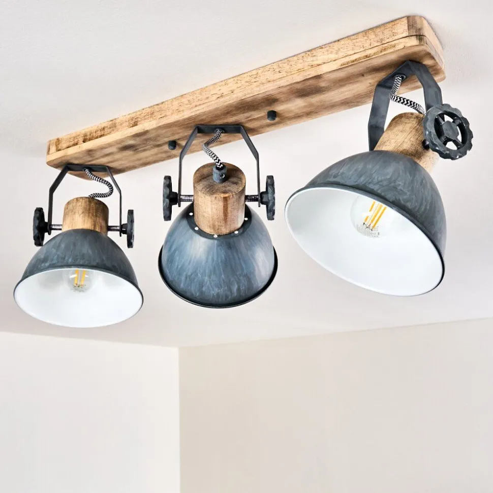 Plafonnier Orny Bois Clair, 3 Lumieres
