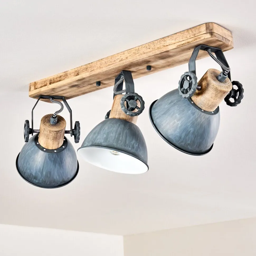 Plafonnier Orny Bois Clair, 3 Lumieres