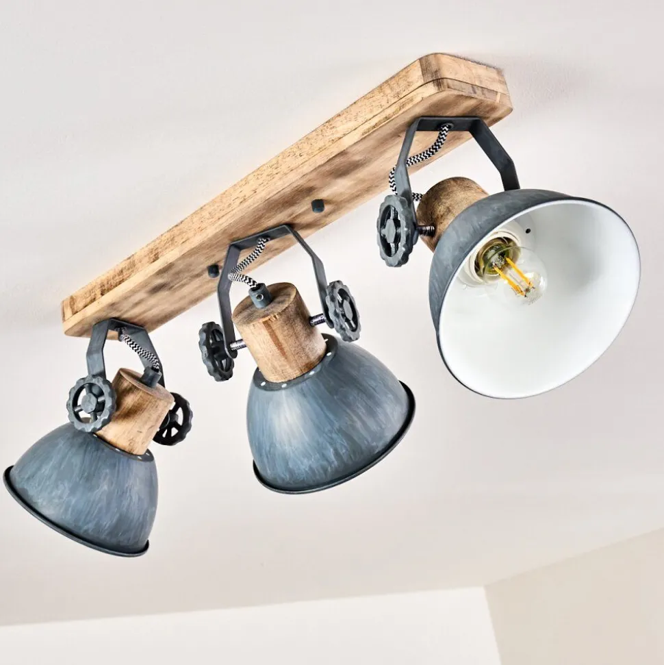 Plafonnier Orny Bois Clair, 3 Lumieres