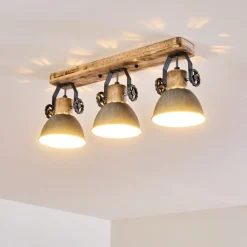 Plafonnier Orny Bois Clair, 3 Lumieres
