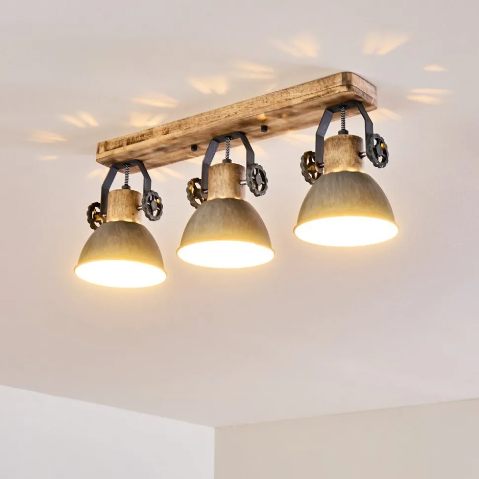 Plafonnier Orny Bois Clair, 3 Lumieres