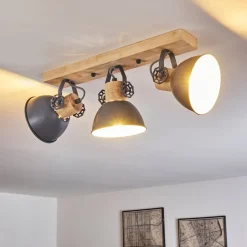 Plafonnier Orny Bois Clair, 3 Lumieres
