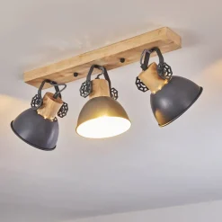 Plafonnier Orny Bois Clair, 3 Lumieres