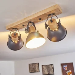 Plafonnier Orny Bois Clair, 3 Lumieres