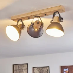 Plafonnier Orny Bois Clair, 3 Lumieres
