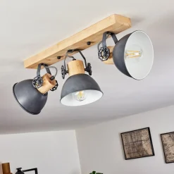 Plafonnier Orny Bois Clair, 3 Lumieres