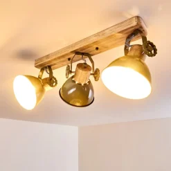 Plafonnier Orny Bois Clair, 3 Lumieres