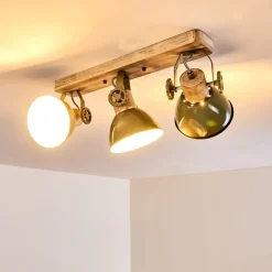 Plafonnier Orny Bois Clair, 3 Lumieres