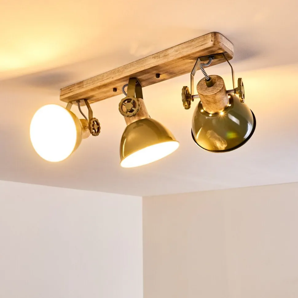 Plafonnier Orny Bois Clair, 3 Lumieres