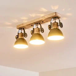 Plafonnier Orny Bois Clair, 3 Lumieres