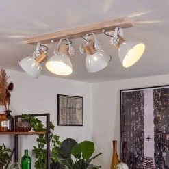 Plafonnier Orny Ecru, 4 Lumieres