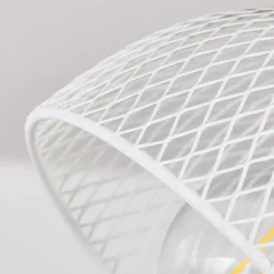 Plafonnier Orny Ecru, Blanc, 4 Lumieres