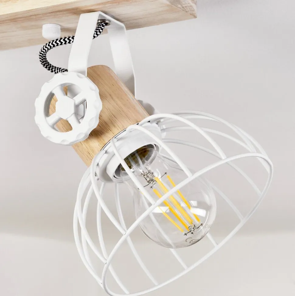 Plafonnier Orny Ecru, Blanc, 2 Lumieres