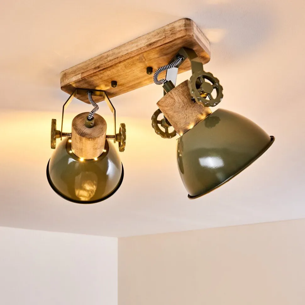 Plafonnier Orny Vert, 2 Lumieres