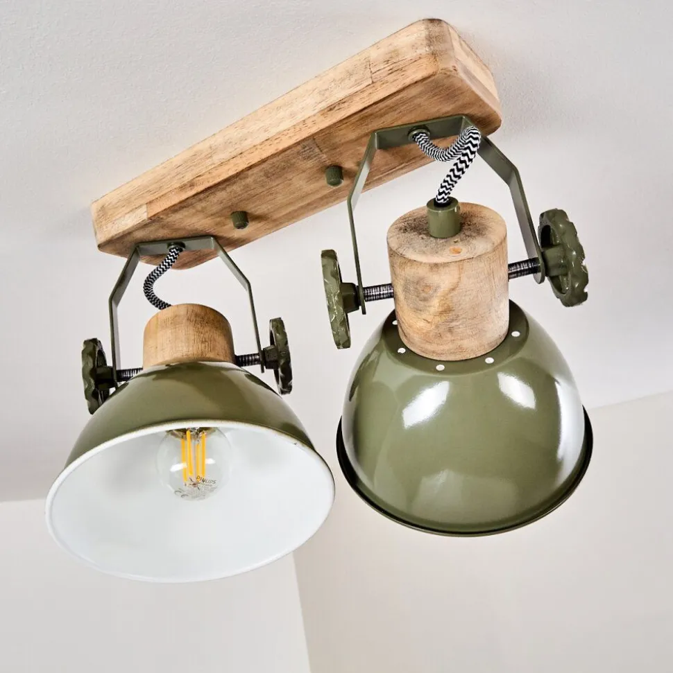 Plafonnier Orny Vert, 2 Lumieres
