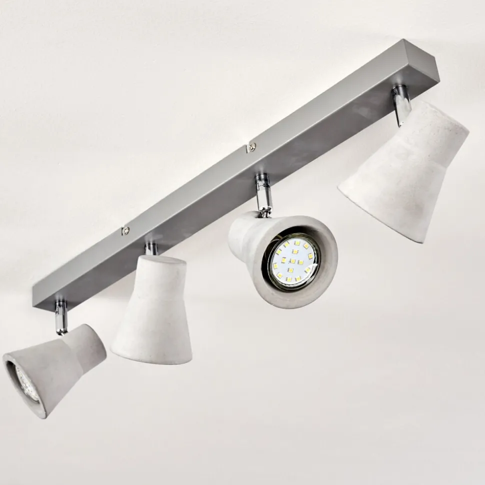 Plafonnier Osco Led Gris, 4 Lumieres
