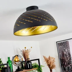 Plafonnier Osina Noir, 1 Lumiere
