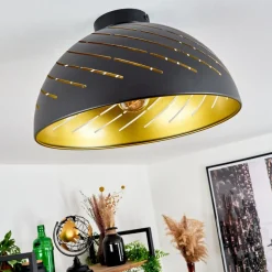 Plafonnier Osina Noir, 1 Lumiere
