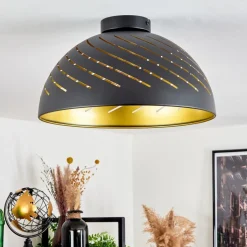 Plafonnier Osina Noir, 1 Lumiere