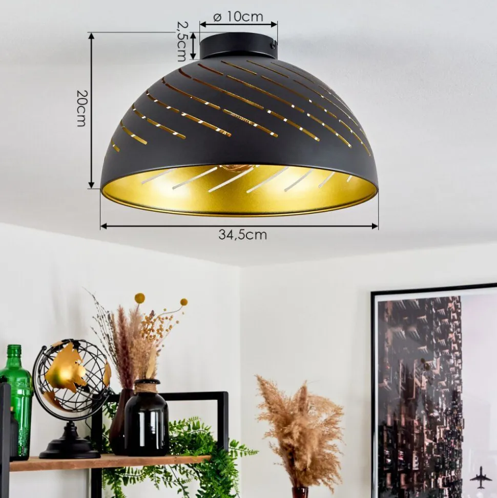 Plafonnier Osina Noir, 1 Lumiere