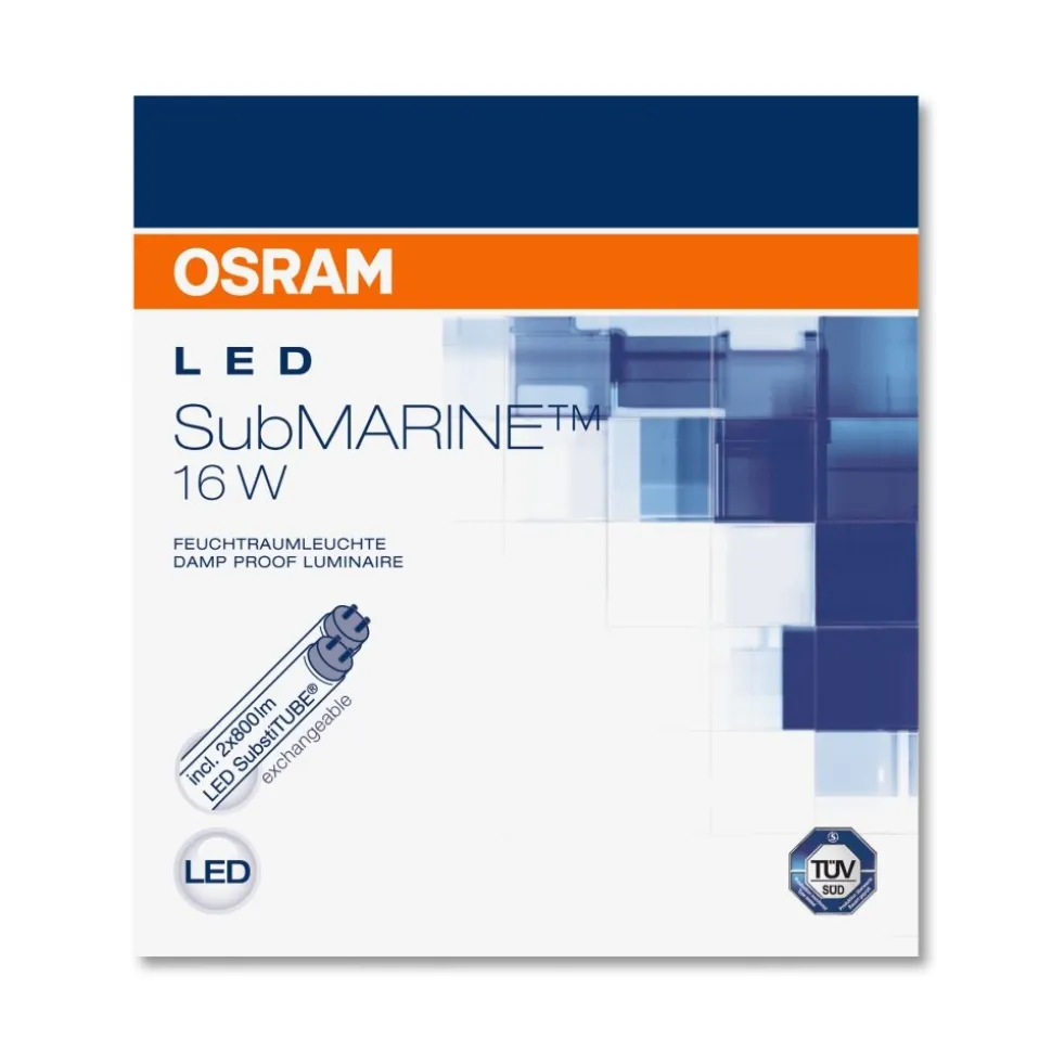 Plafonnier Osram Submarine Led Gris, 2 Lumieres