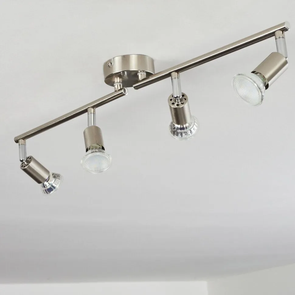 Plafonnier Oula Led Nickel Mat, 4 Lumieres