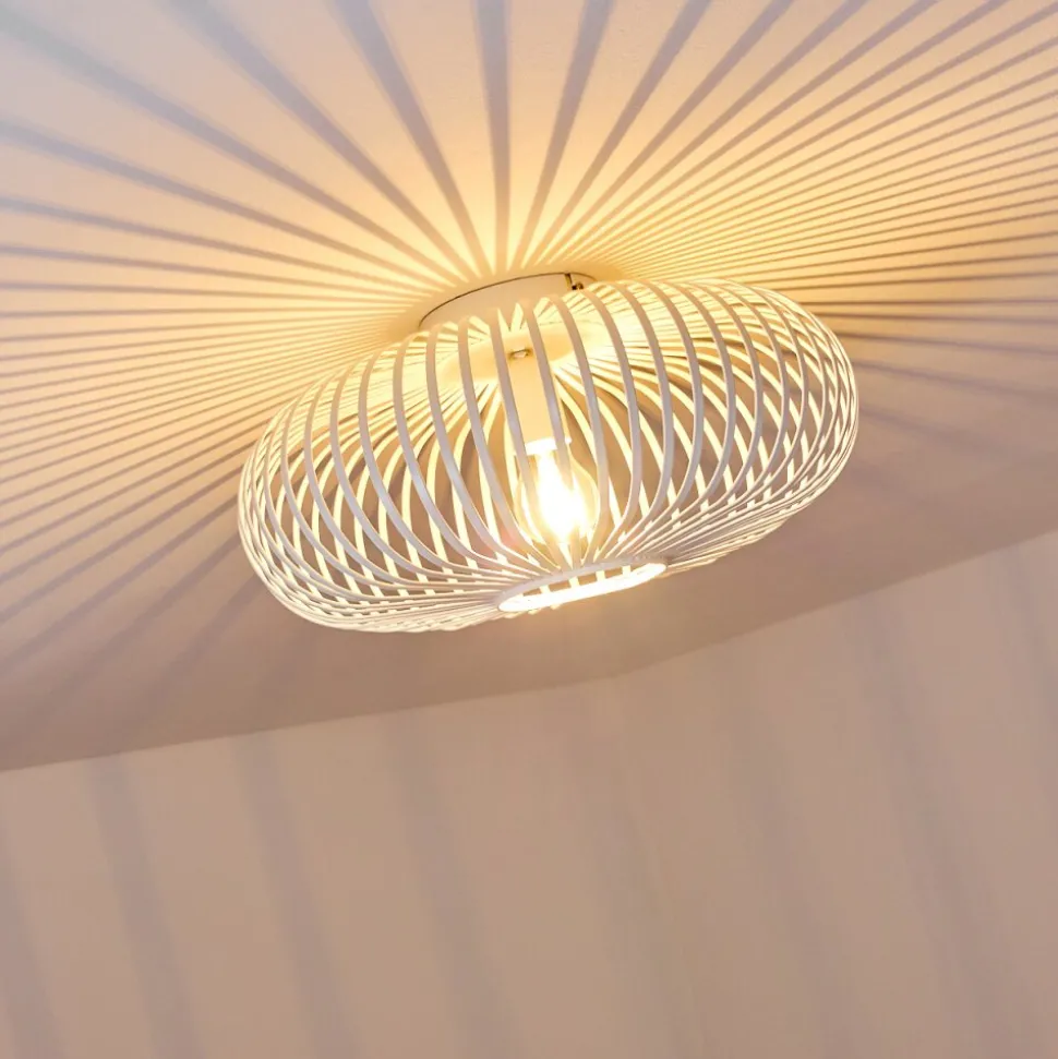 Plafonnier Ovari Blanc, 1 Lumiere