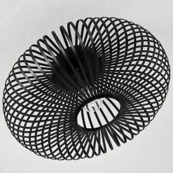 Plafonnier Ovari Noir, 1 Lumiere