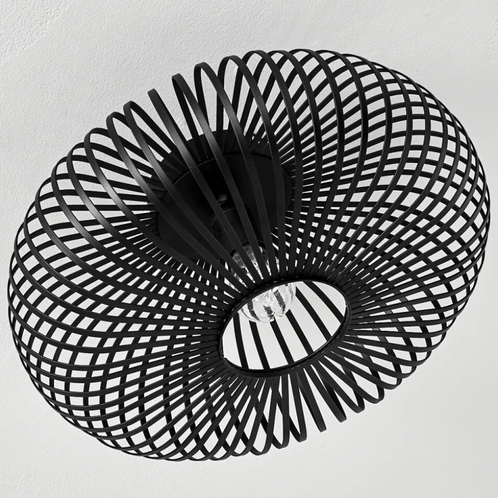 Plafonnier Ovari Noir, 1 Lumiere