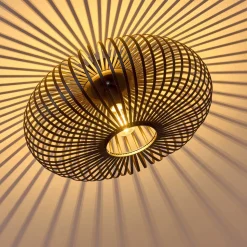 Plafonnier Ovari Noir, 1 Lumiere