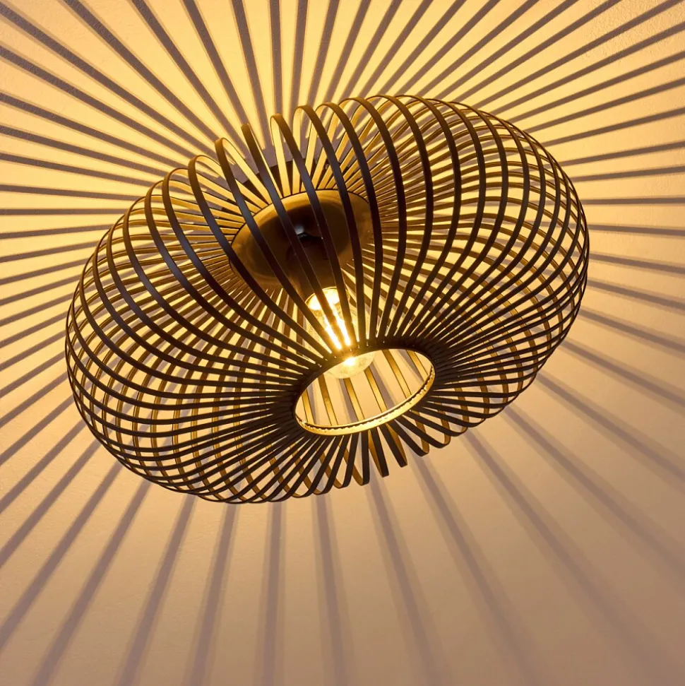 Plafonnier Ovari Noir, 1 Lumiere