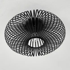 Plafonnier Ovari Noir, 1 Lumiere