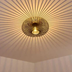 Plafonnier Ovari Noir, 1 Lumiere