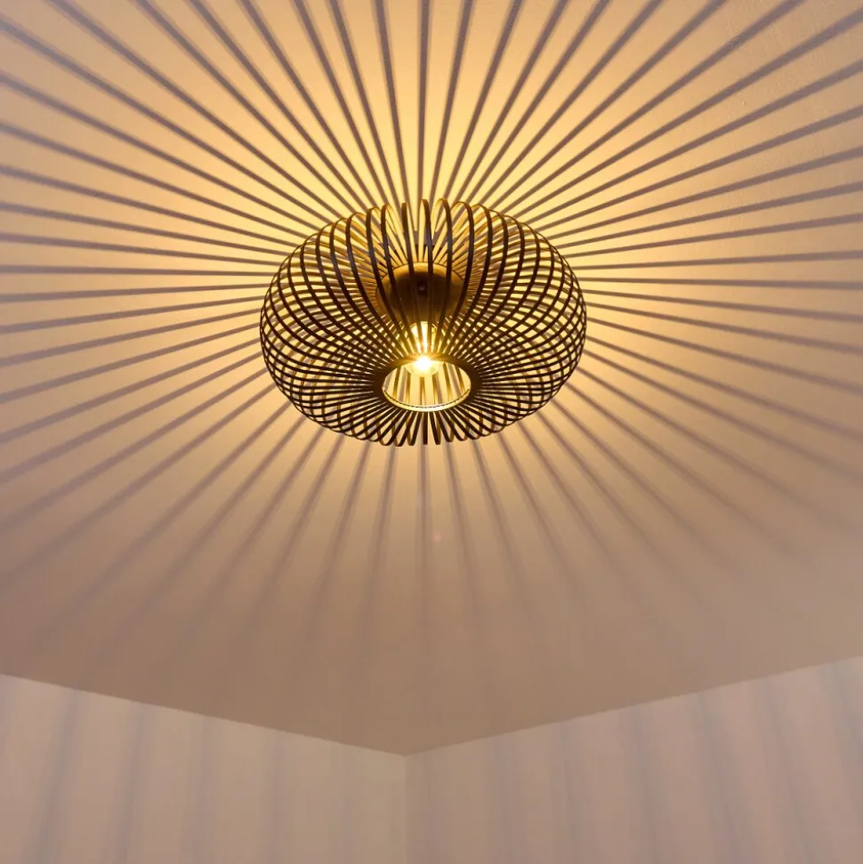 Plafonnier Ovari Noir, 1 Lumiere