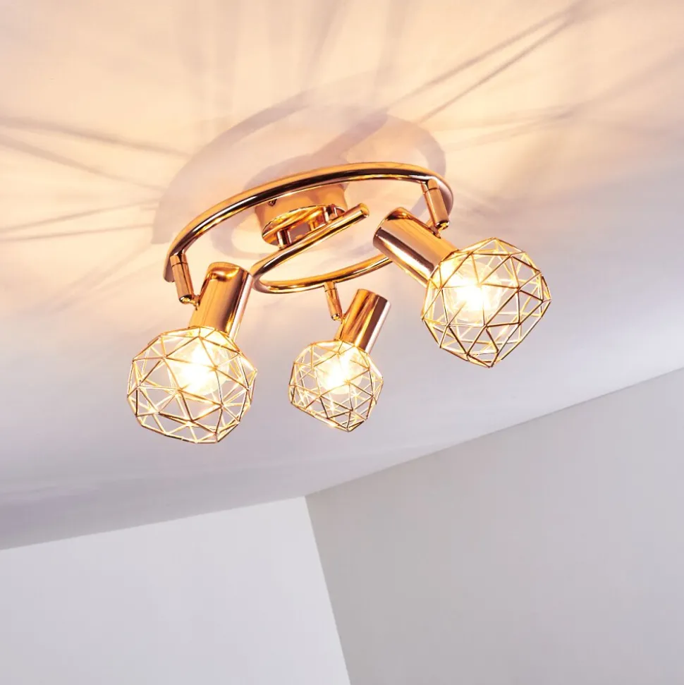 Plafonnier Palmira Cuivre, 3 Lumieres