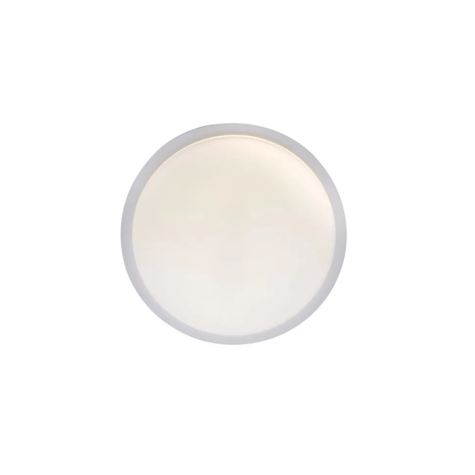 Plafonnier Paul Neuhaus Q-Lenny Led Blanc, 1 Lumiere, Telecommandes, Changeur De Couleurs