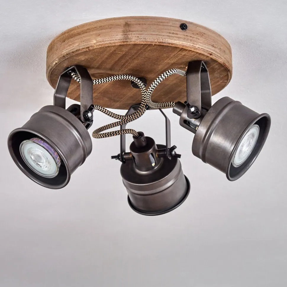 Plafonnier Pehefito Noir, 3 Lumieres